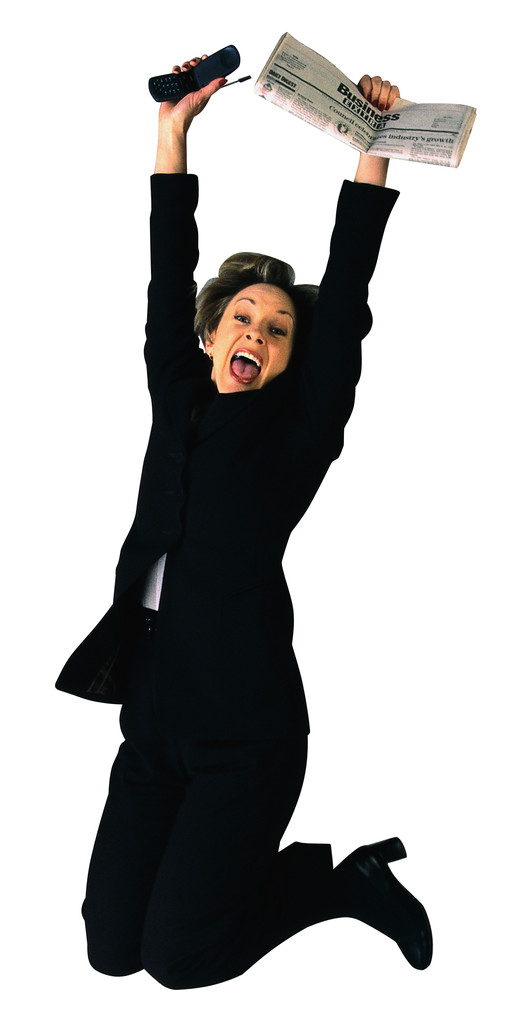 Jubilant Businesswoman